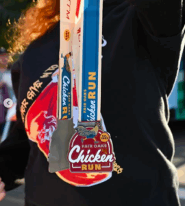 fair oaks chicken run medals