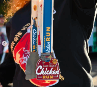 fair oaks chicken run medals