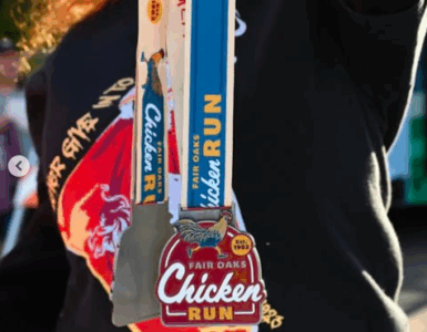 fair oaks chicken run medals