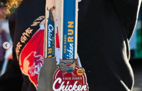 fair oaks chicken run medals