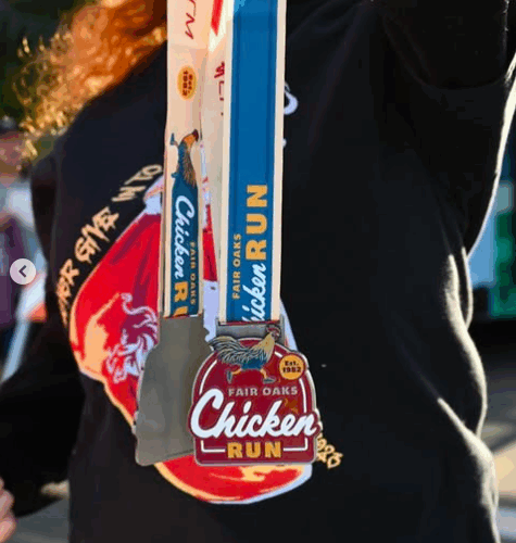 fair oaks chicken run medals